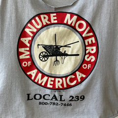 1986 Manure Movers of America T-Shirt - Local 239 Union