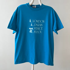 1990s London Paris Venice Nyack, NY T Shirt
