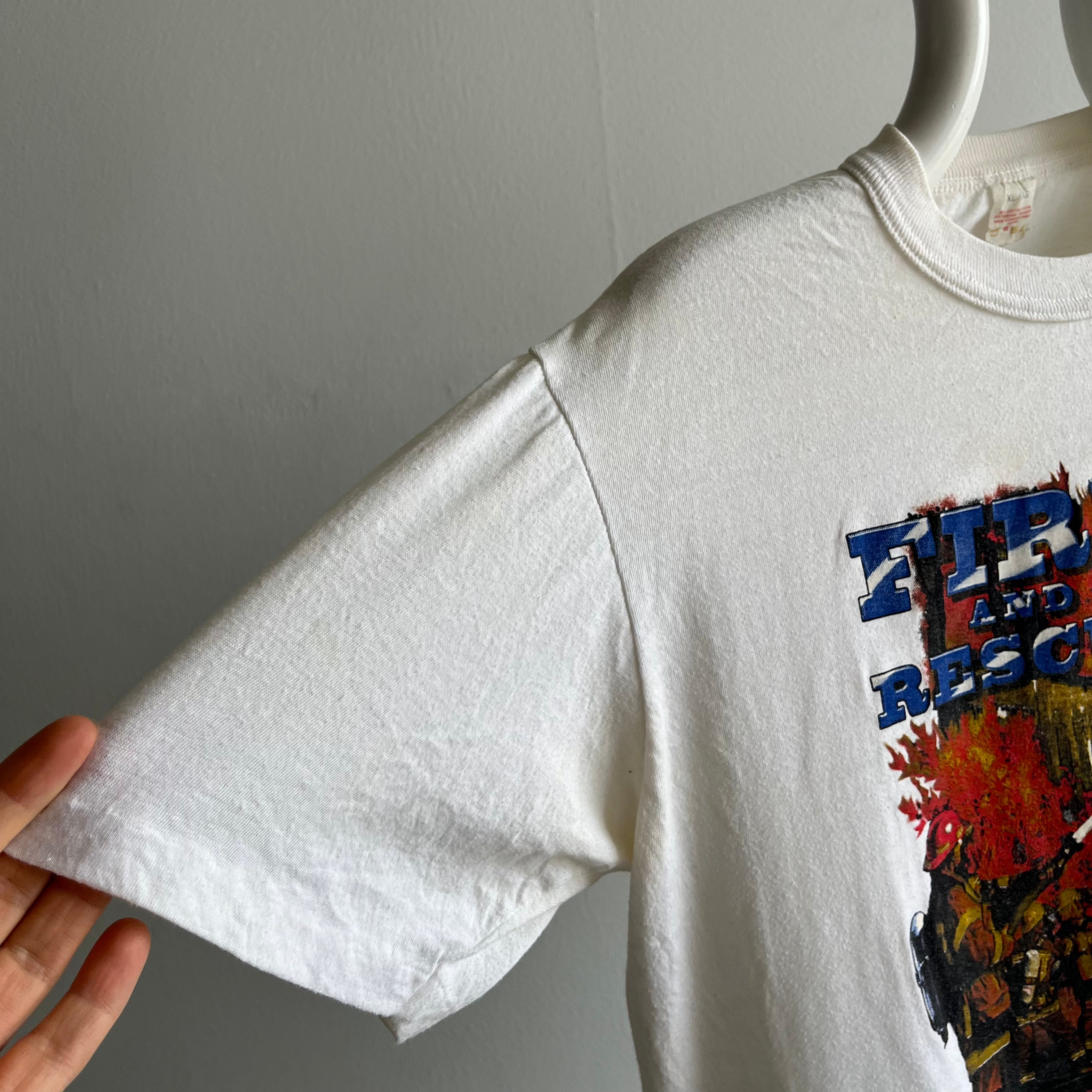 1970/80s Fire and Rescue Super Slouchy T-Shirt