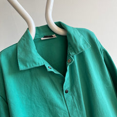1990s Mint N Chip Cotton Canvas Chore Coat with Interior Pocket