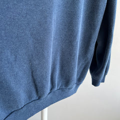 1970s Luxurious Blank Navy Sweatshirt - Did I Mention Luxury?