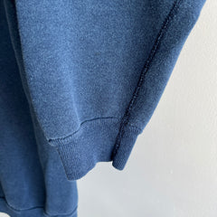 1970s Luxurious Blank Navy Sweatshirt - Did I Mention Luxury?