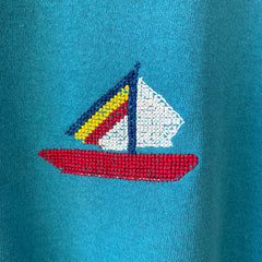 1980s Embroidered Sailboat Sweatshirt
