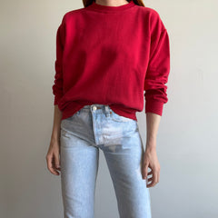 1990s Blank Red Sweatshirt by Saturday's Harbo