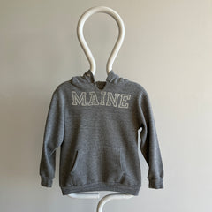 1970/80s Maine Cut Neck Hoodie - Smaller