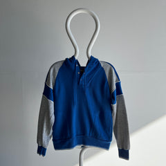 1980s Color Block Henley Hoodie by Line-Up