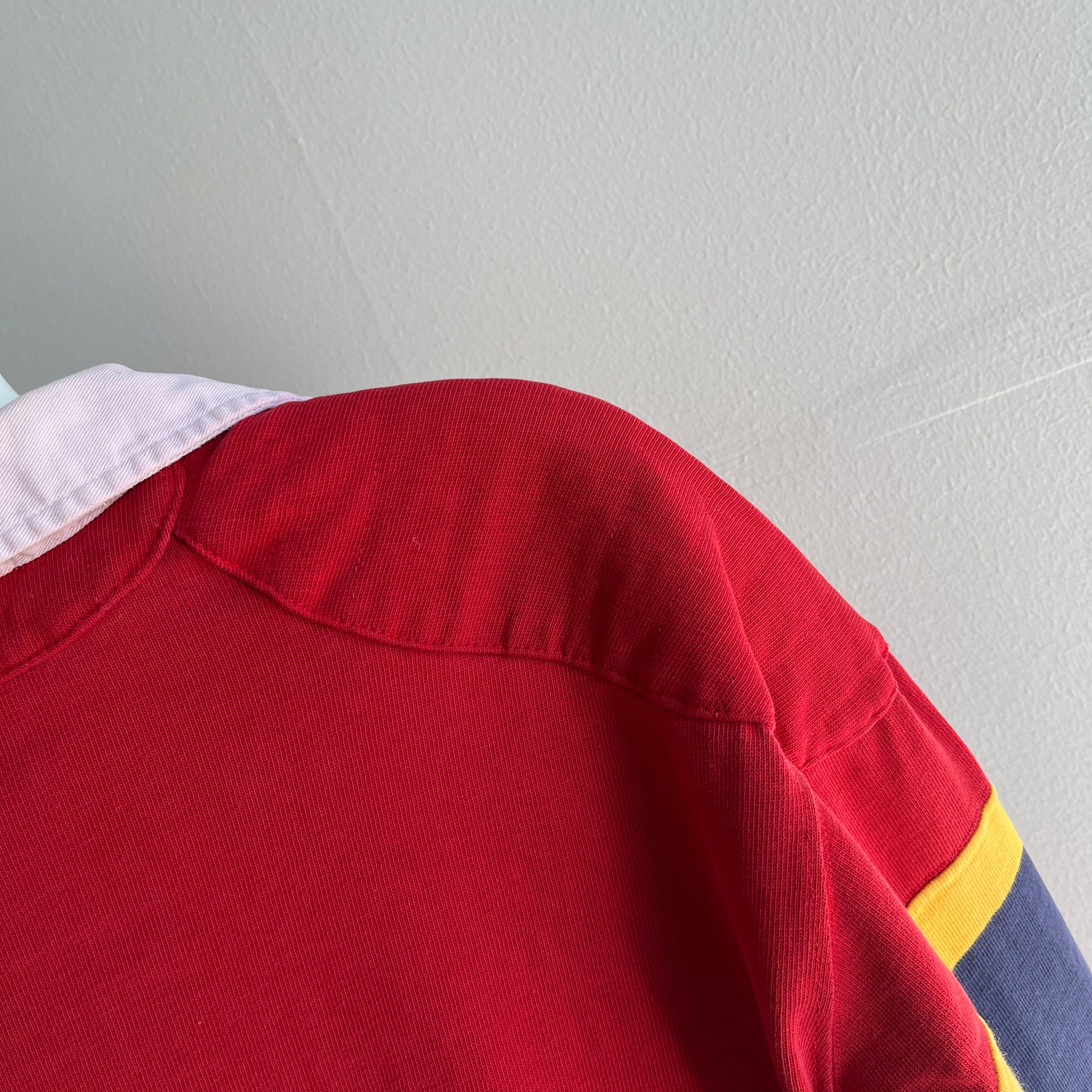 1980/90s USA Made Ralph Lauren Rugby Shirt - With Staining