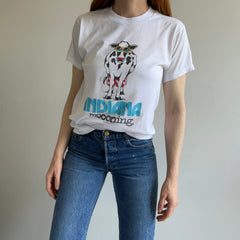 1988 Indiana Mooning Front and Back Cow T-Shirt