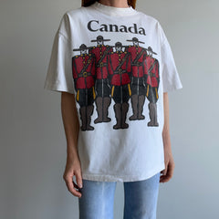 1990s Royal Canadian Mounted Police Cotton T-Shirt with Aging