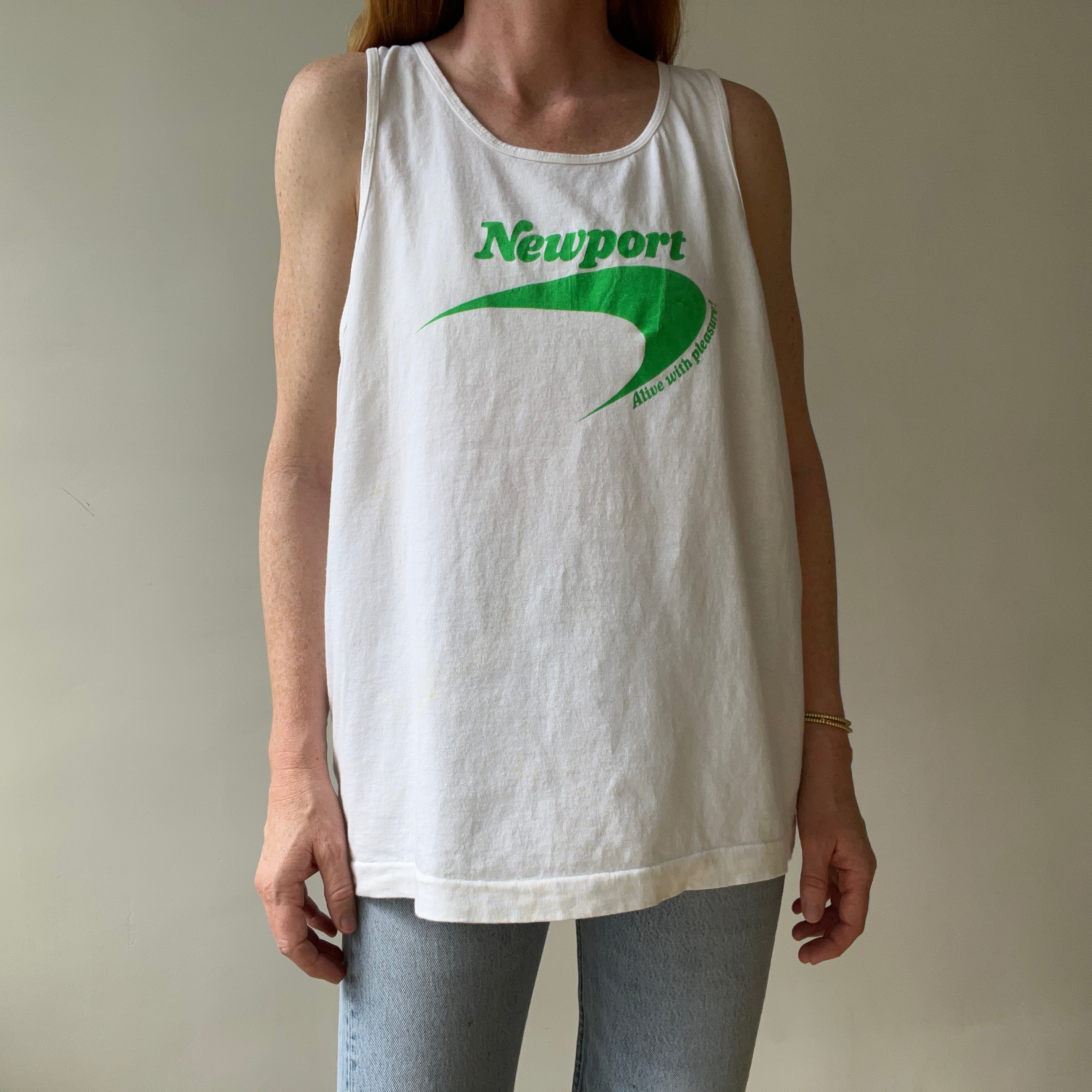 1990s Newport Cig Tank Top - FOTL Cotton