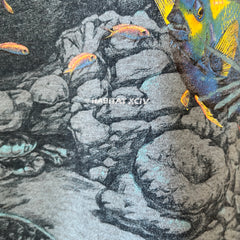 1990s Habitat All Over Print Fish T Shirt - Wrap Around Alert