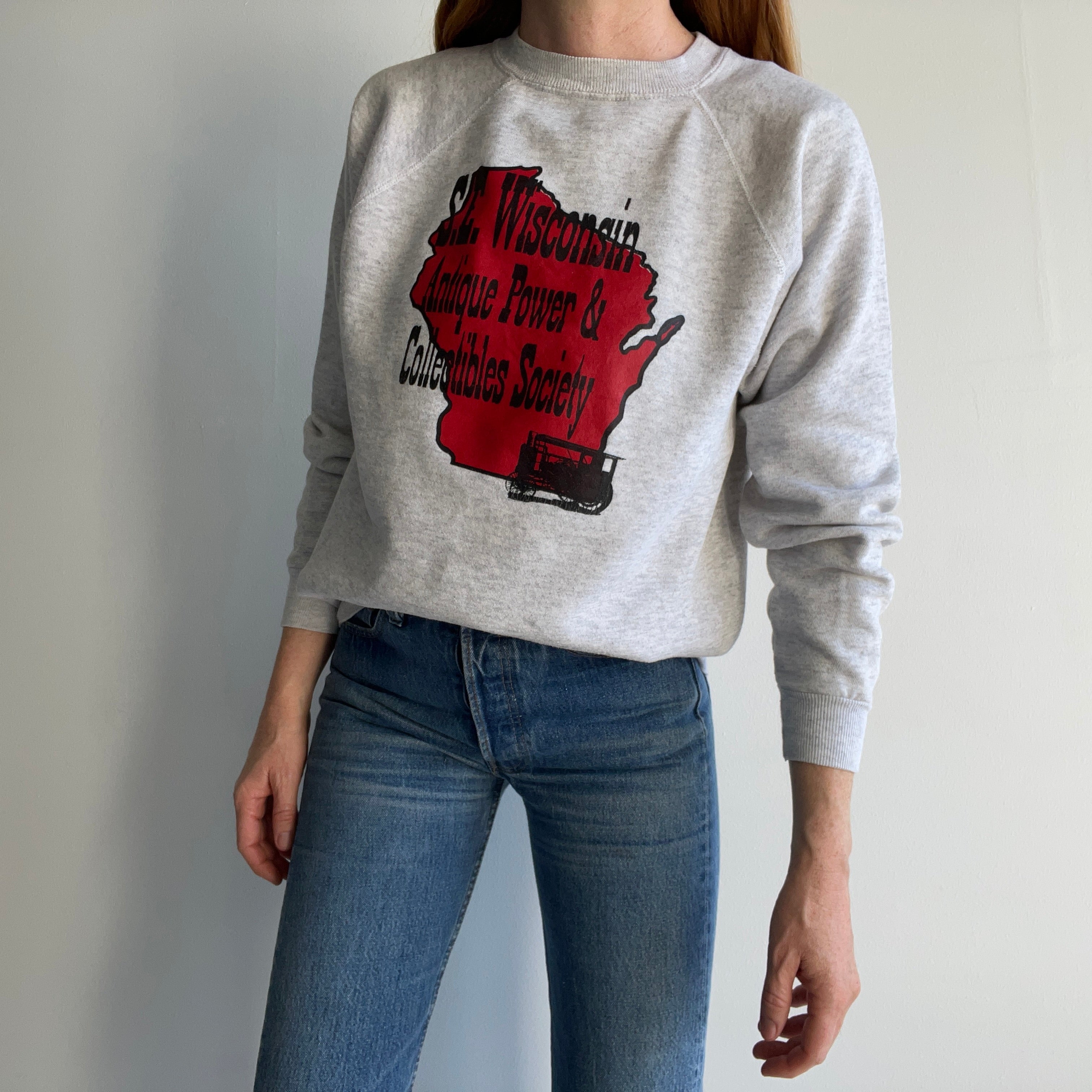 1980s S.E. Wisconsin Antique Power and Collectibles Society Sweatshirt