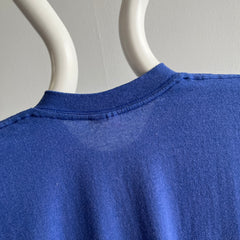 1980s Classic Royal Blue Triangle Pocket T-Shirt