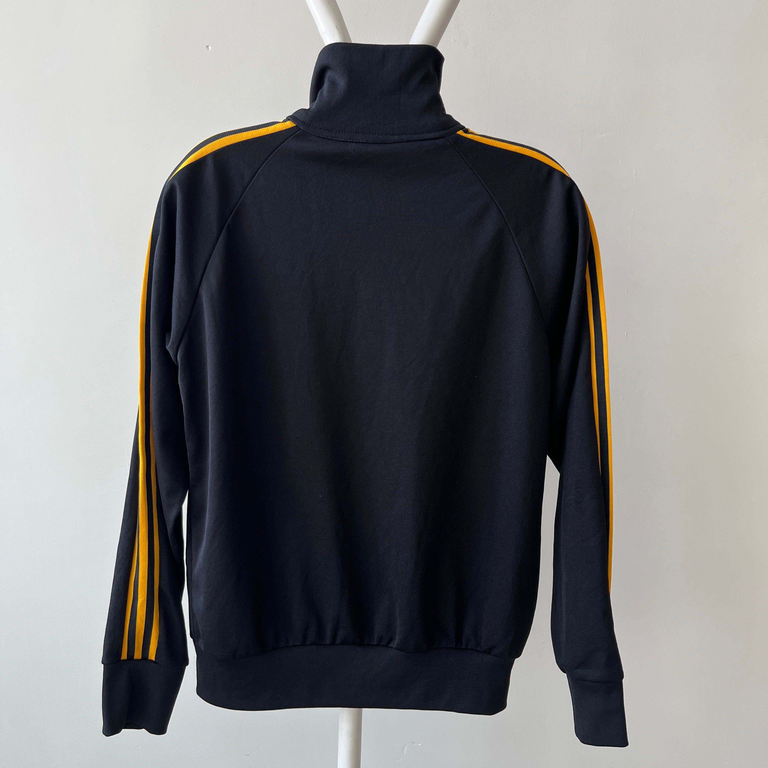 1980s/90s Black and Yellow Striped Track Jacket