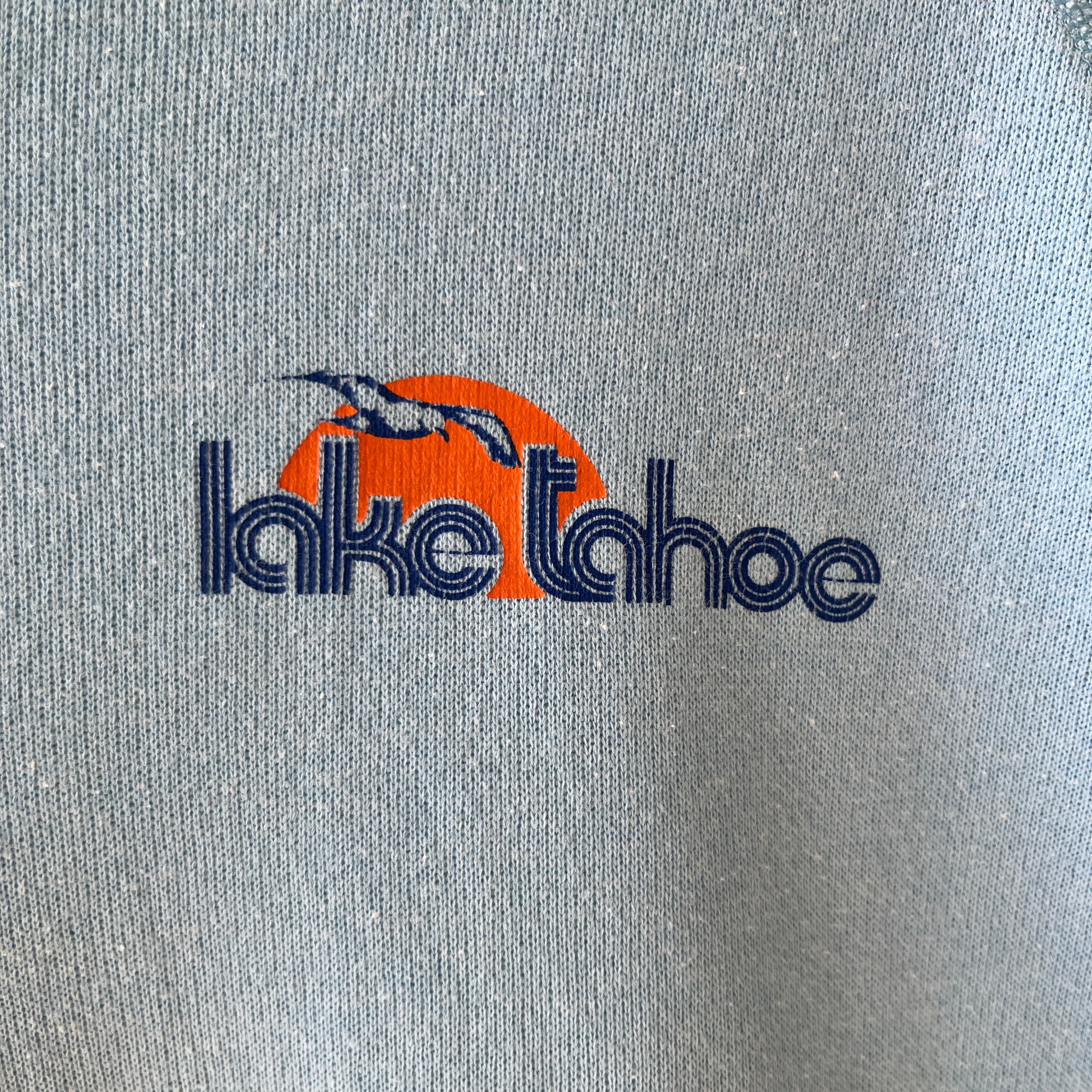 1990s Baby Blue Lake Tahoe Sweatshirt