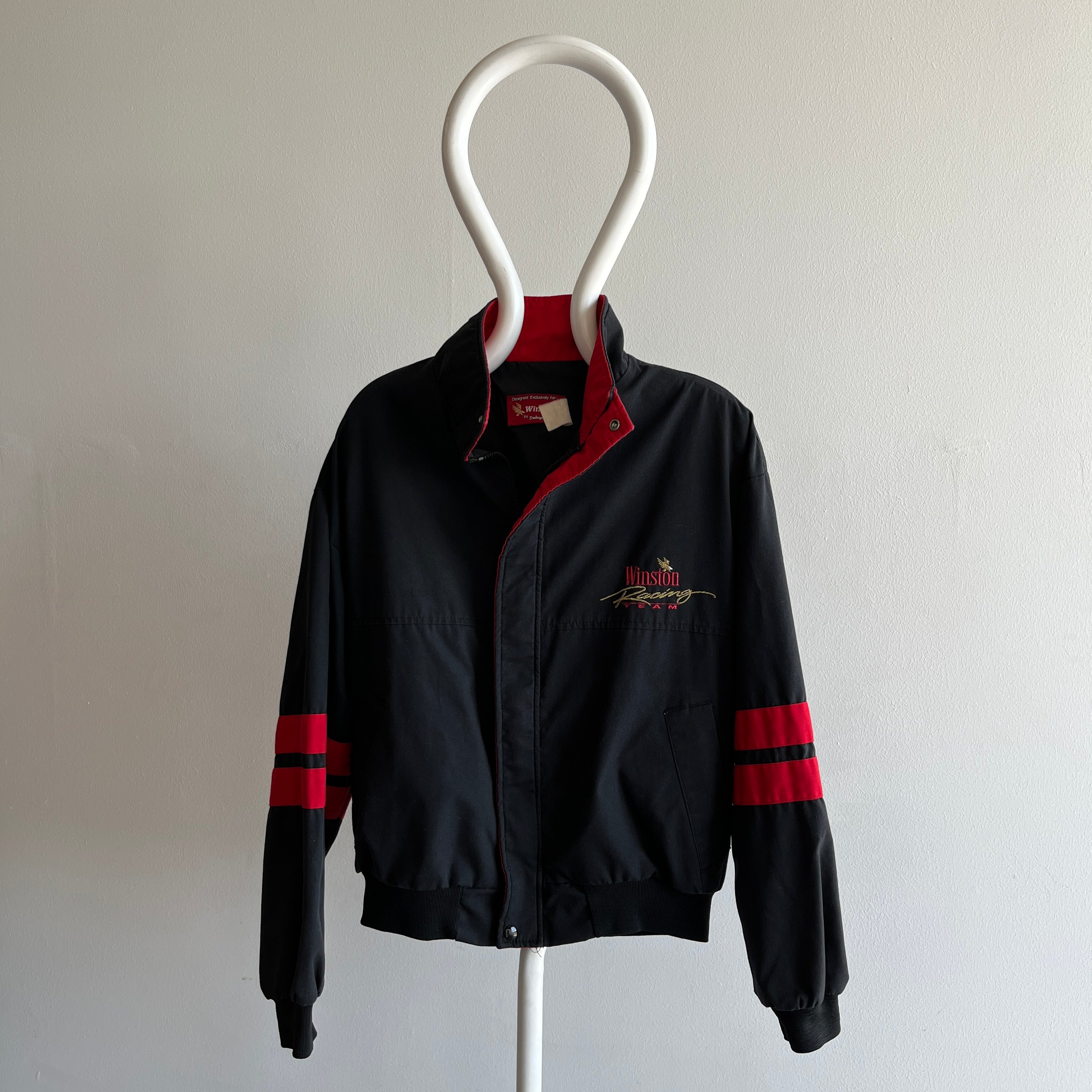 1980/90s Winston Racing Zip Up Jacket with Double Stripes