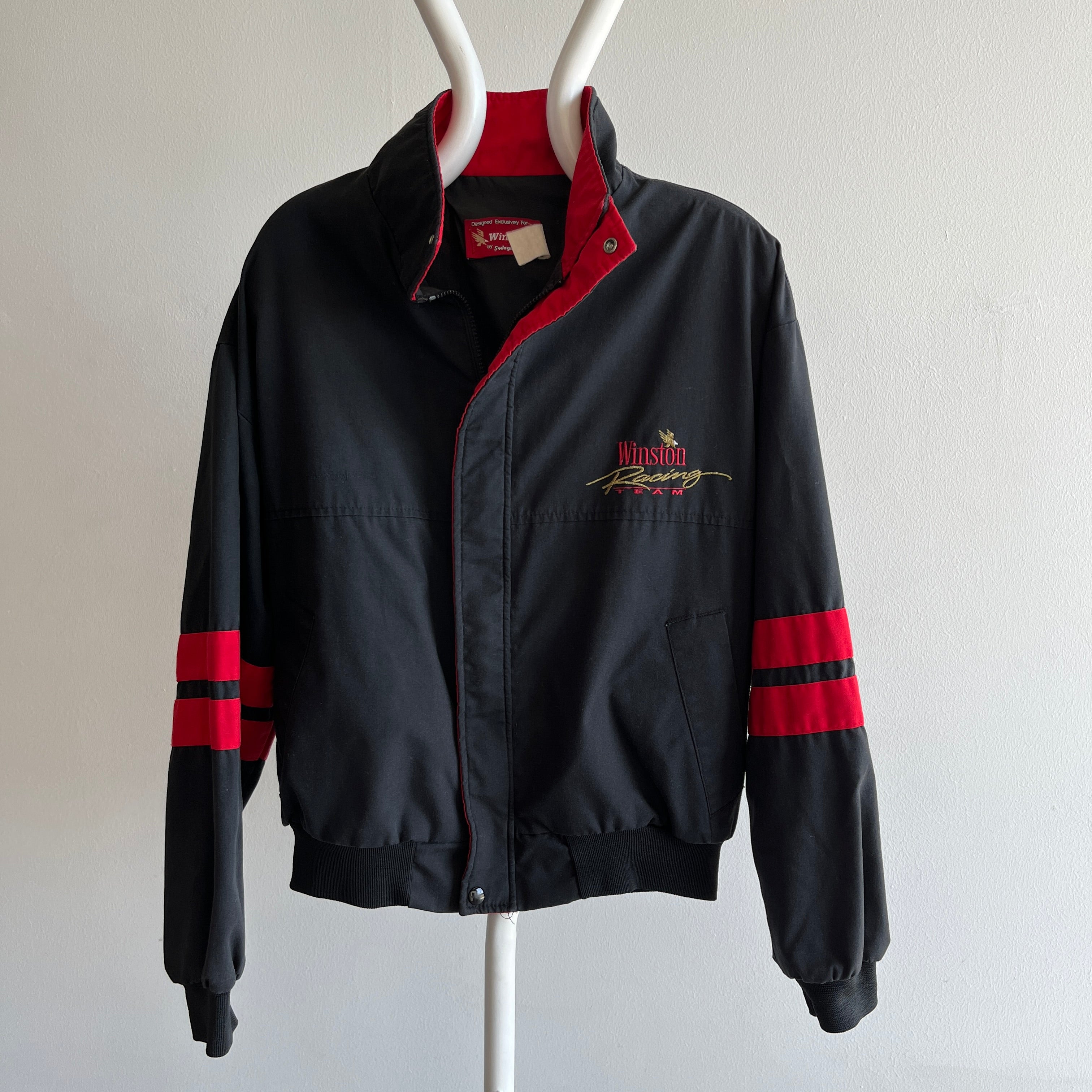 1980/90s Winston Racing Zip Up Jacket with Double Stripes