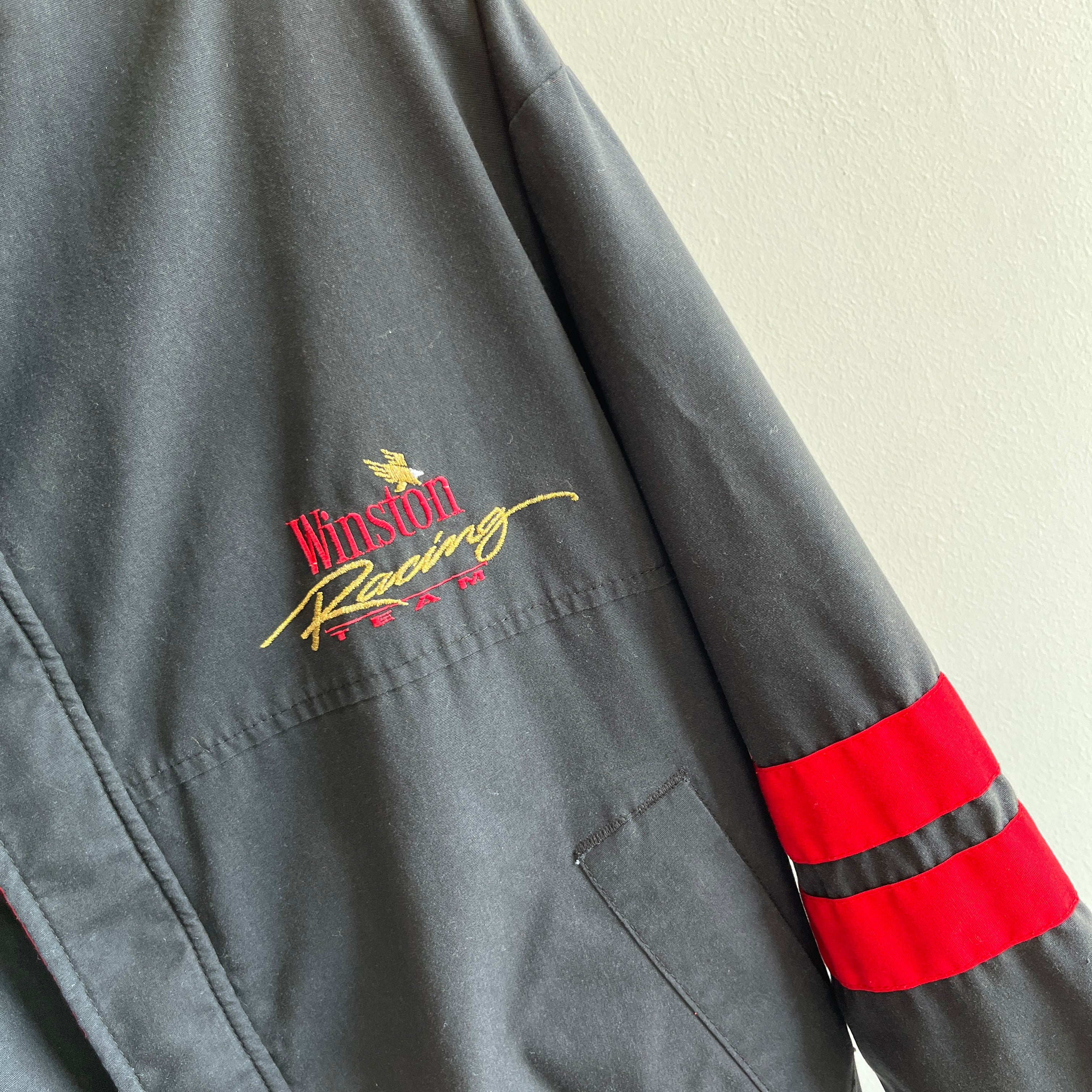 1980/90s Winston Racing Zip Up Jacket with Double Stripes