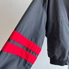 1980/90s Winston Racing Zip Up Jacket with Double Stripes