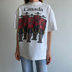 1990s Royal Canadian Mounted Police Cotton T-Shirt with Aging