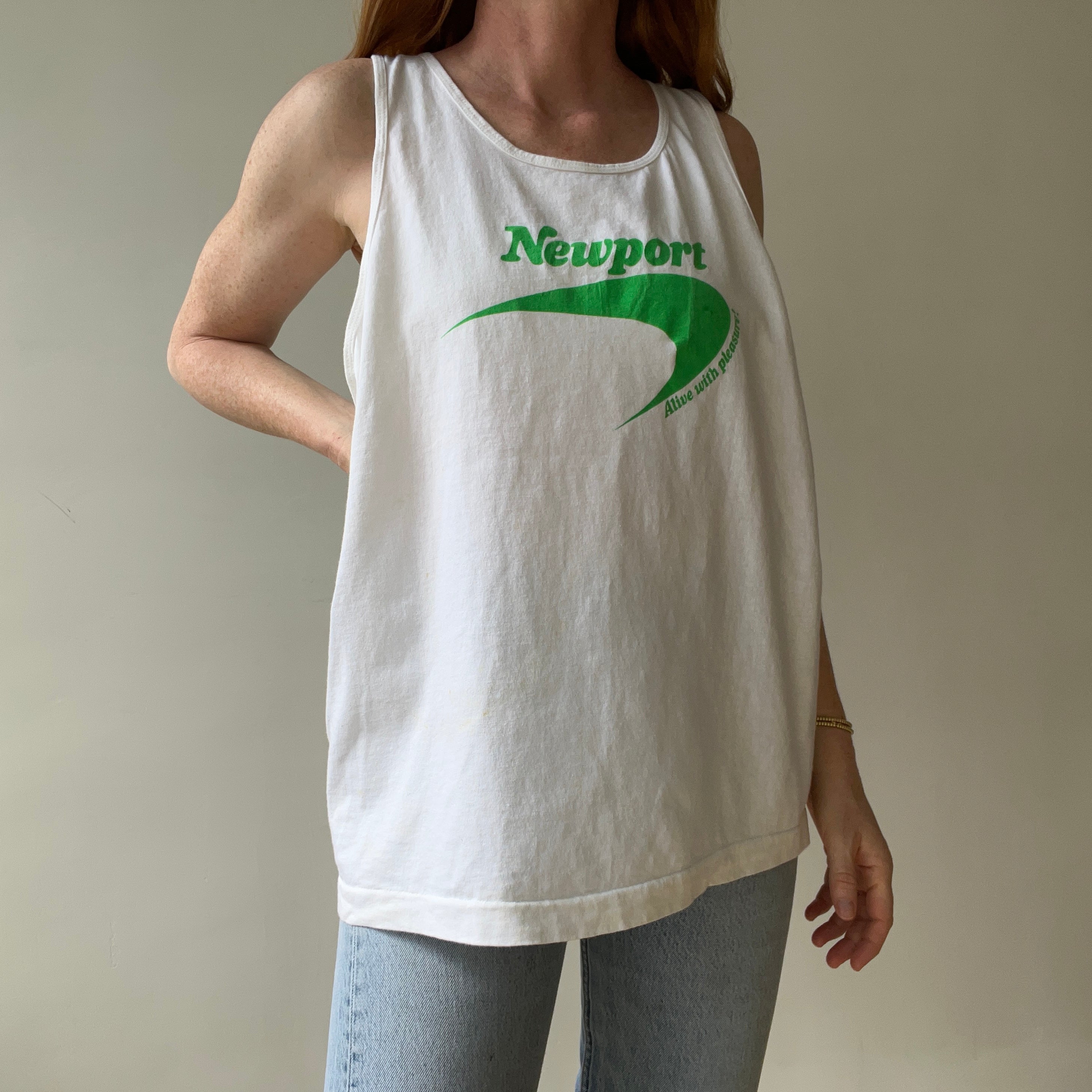 1990s Newport Cig Tank Top - FOTL Cotton