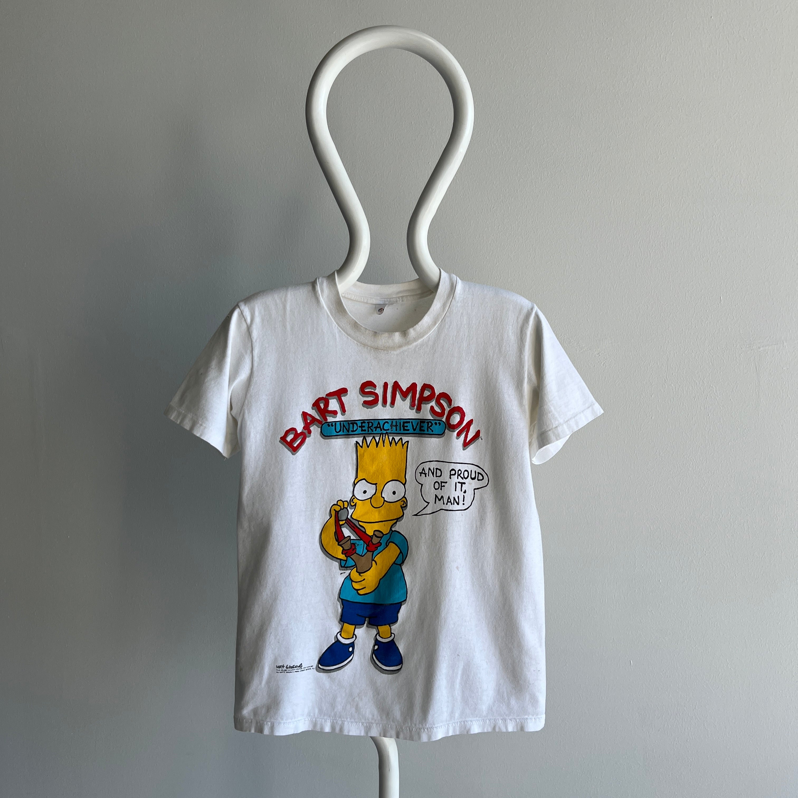 1989 Bart Simpson Underachiever T-Shirt