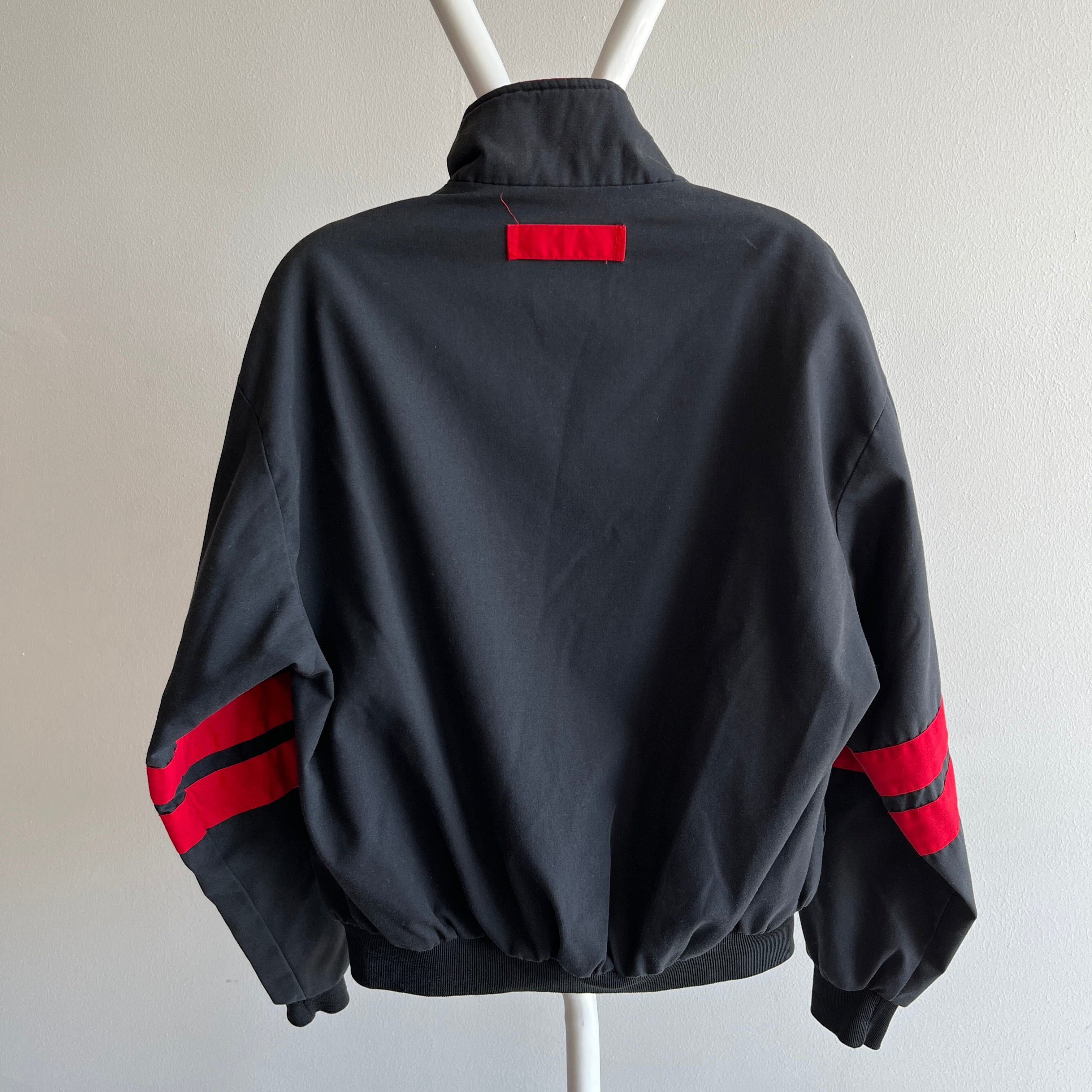 1980/90s Winston Racing Zip Up Jacket with Double Stripes