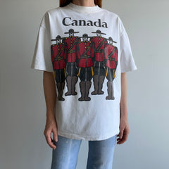 1990s Royal Canadian Mounted Police Cotton T-Shirt with Aging