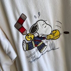 1990/2000s Ice Hockey Goalie Snoopy Terry Cloth Sweatshirt