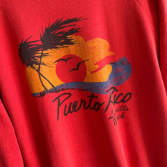 1980s Super Thin and Worn Luquillo Beach, Puerto Rico Sweatshirt/Shirt