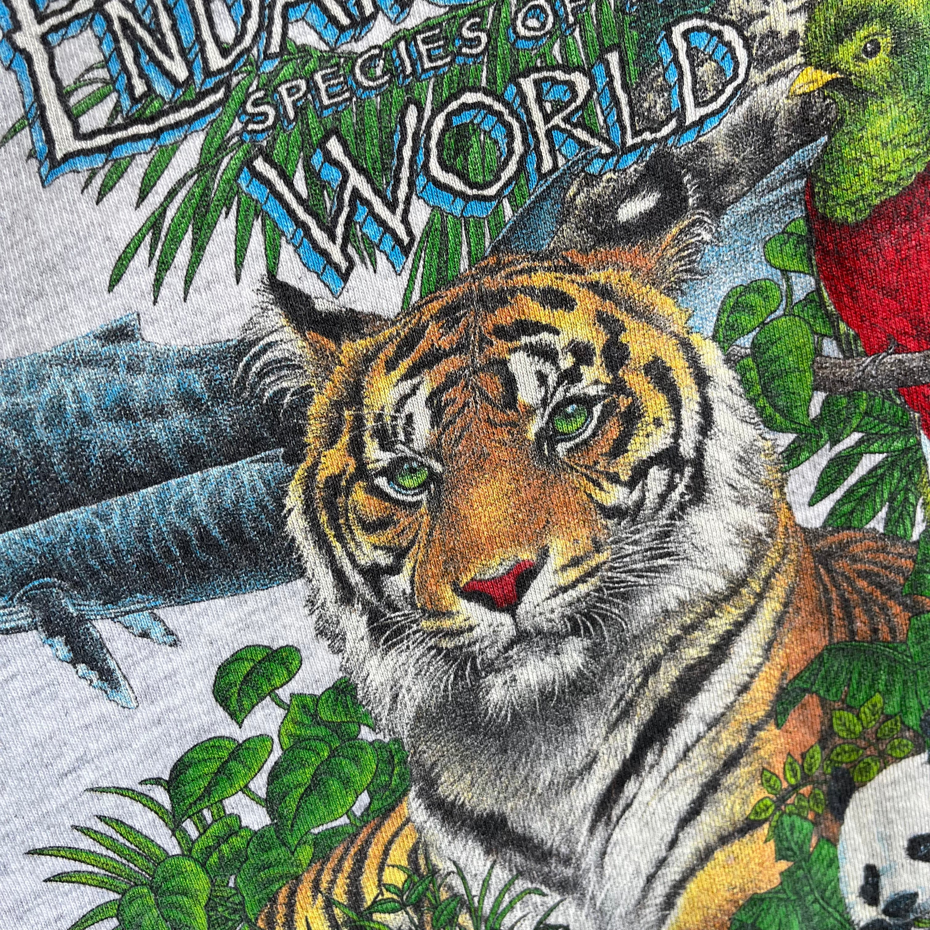 1991 The Endangered Species of The World - by Habitat T-Shirt