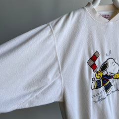 1990/2000s Ice Hockey Goalie Snoopy Terry Cloth Sweatshirt