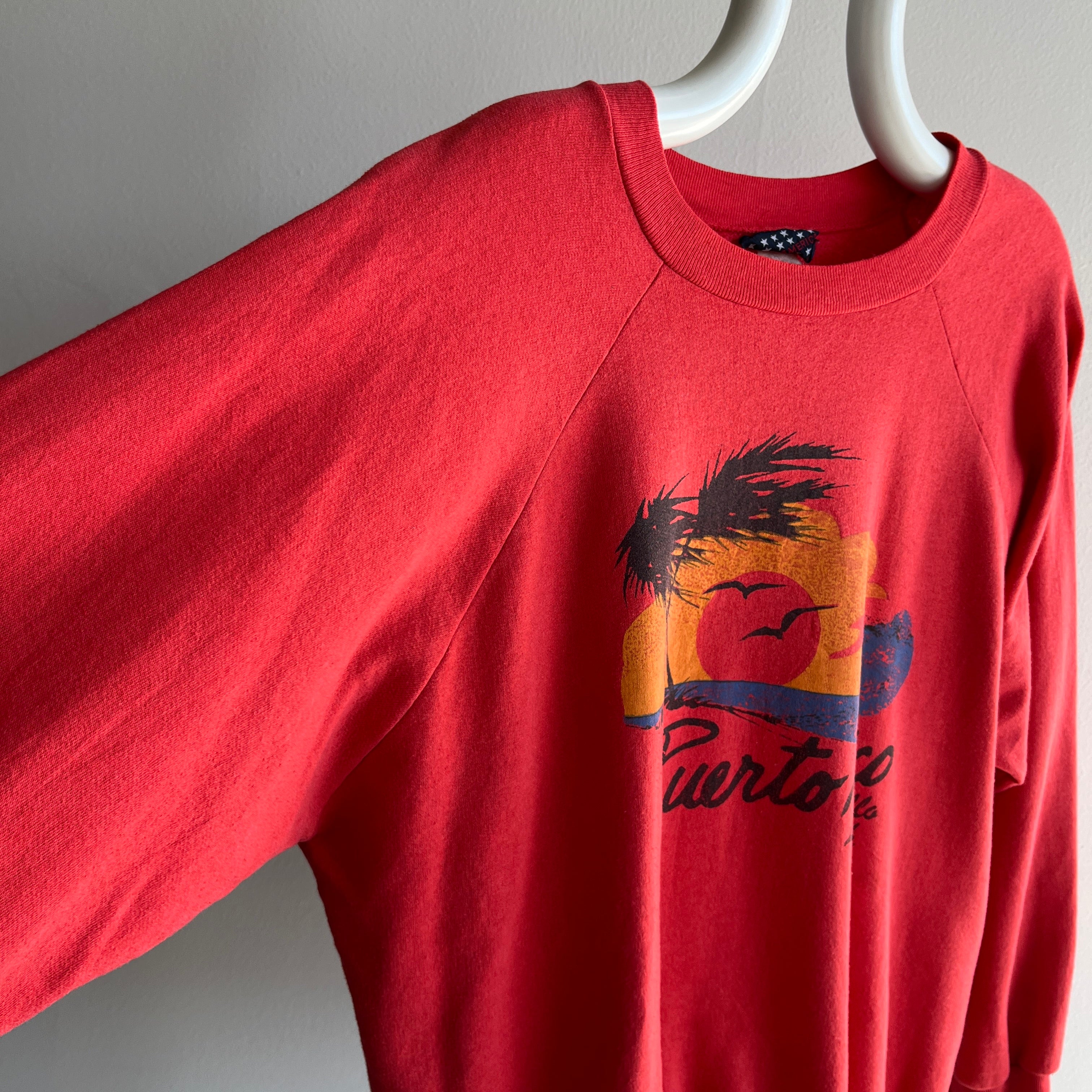 1980s Super Thin and Worn Luquillo Beach, Puerto Rico Sweatshirt/Shirt