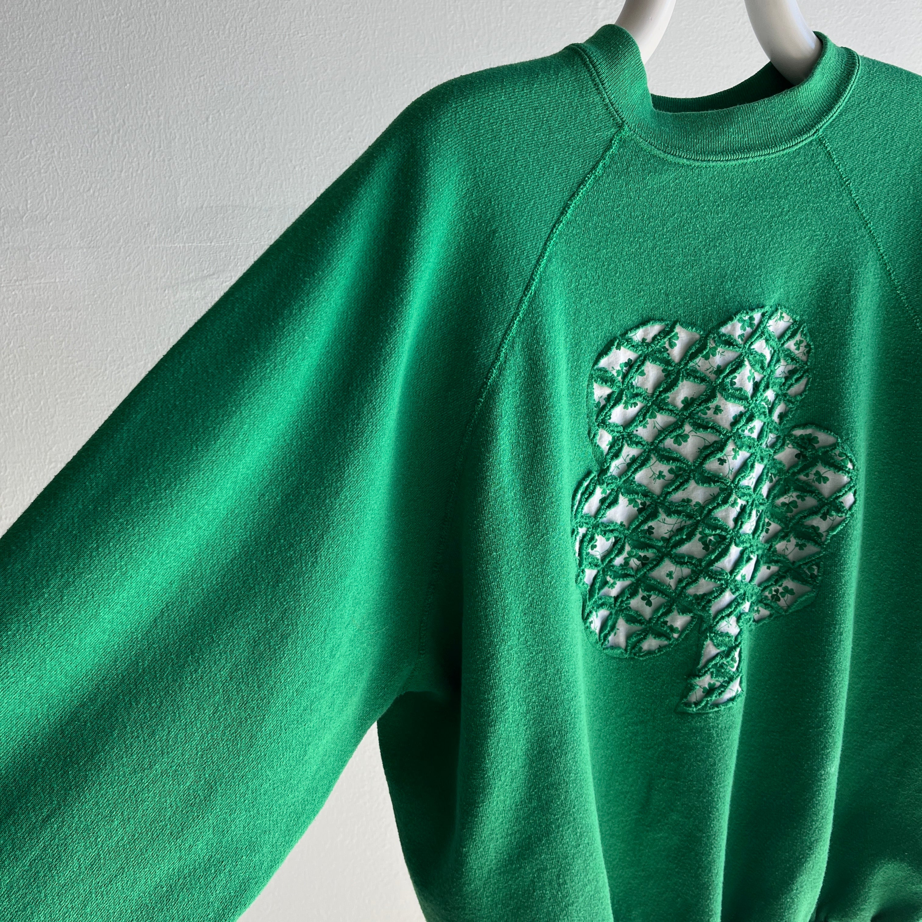 1990s DIY St. Paddy's Day Flair Sweatshirt