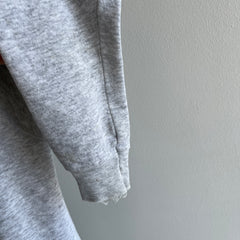 1980s Blank Gray Raglan Sweatshirt - !!!