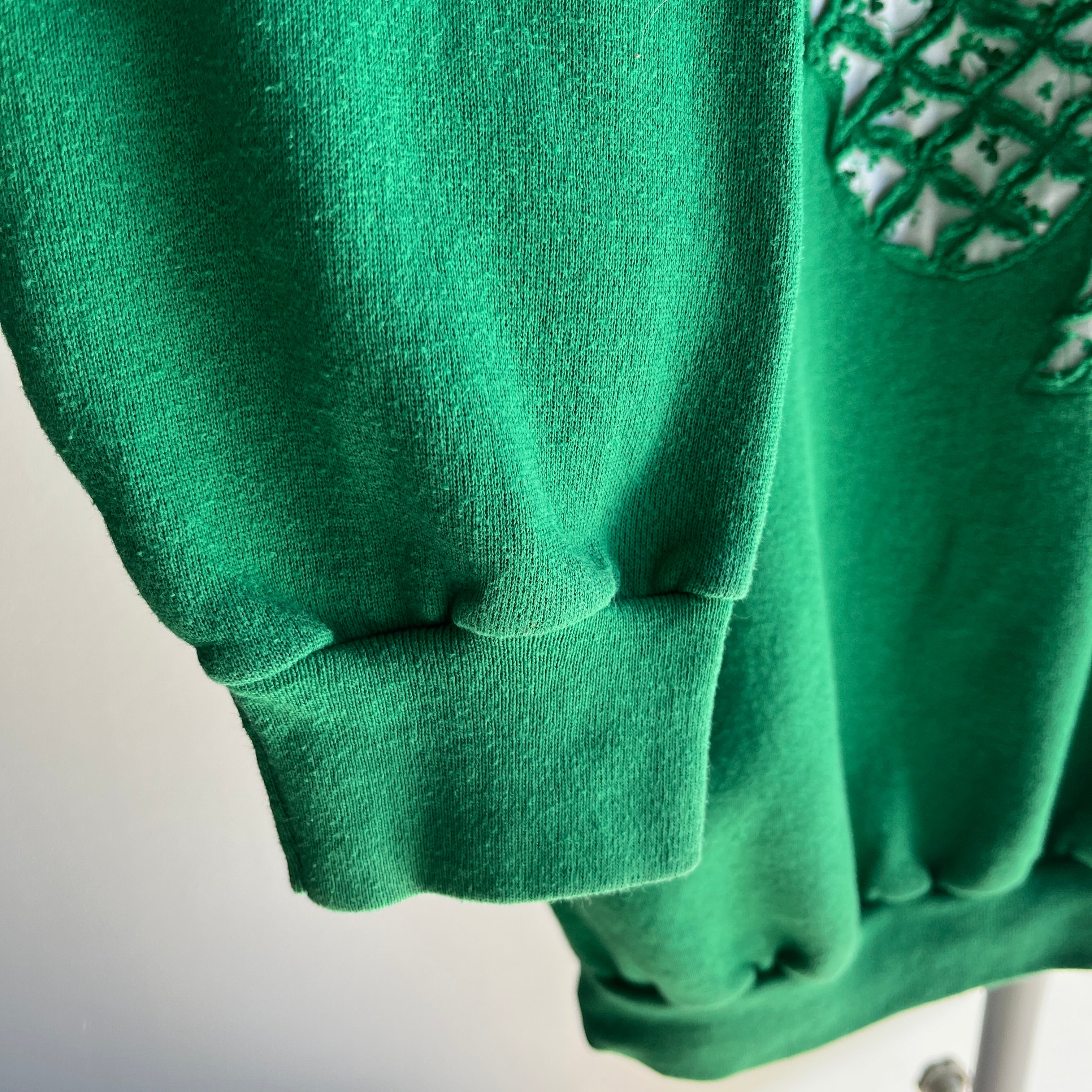 1990s DIY St. Paddy's Day Flair Sweatshirt