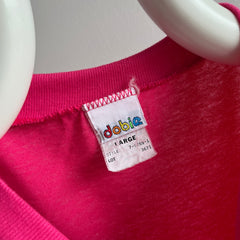 1980s Paradise Bay Hot Pink Pocket T-Shirt