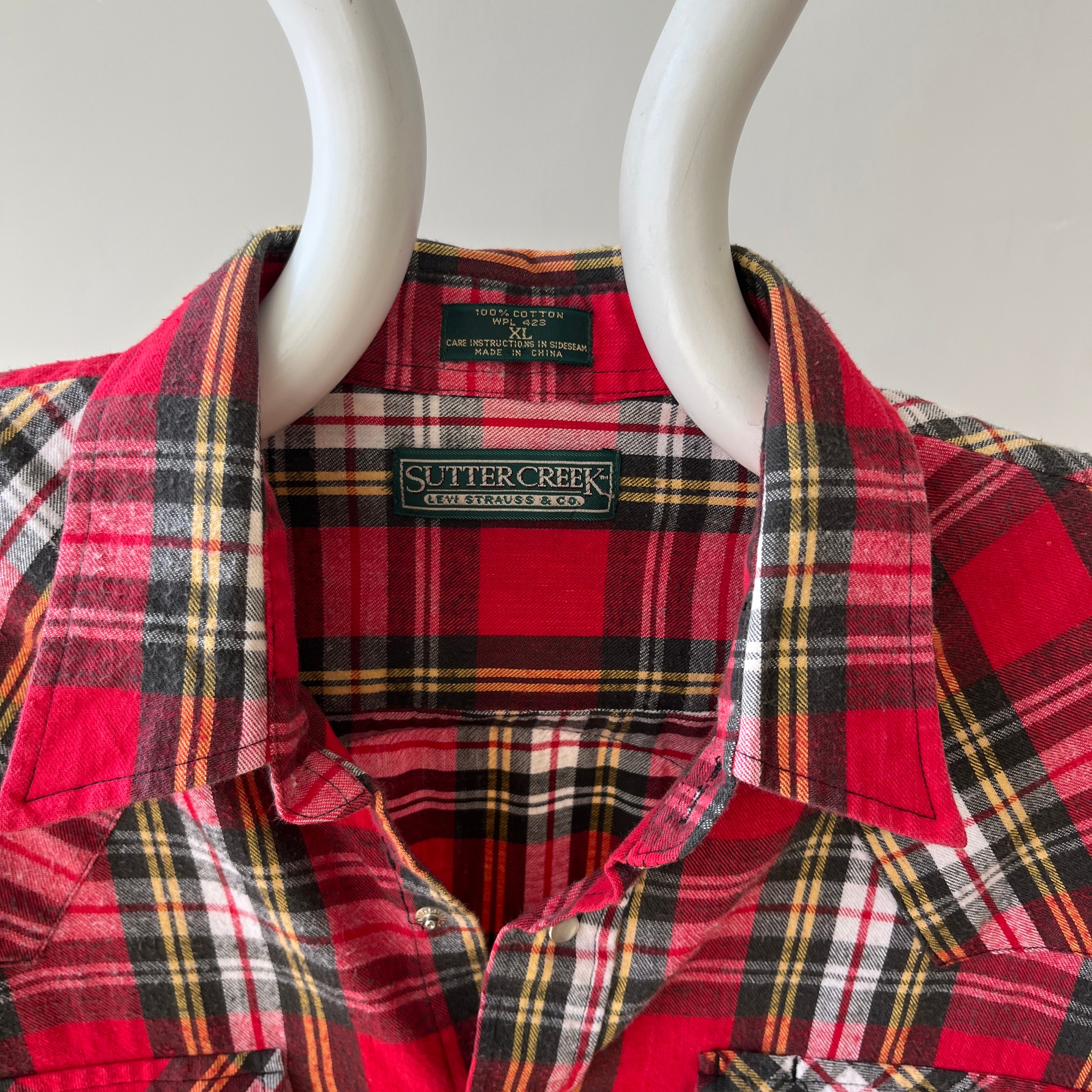 1990s Levis Pearl Snap Flannel