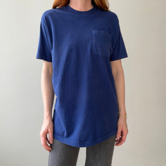 T-shirt teinté de peinture noire vierge des années 00