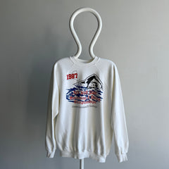 1987 New York State Swimming and Diving Championships Nassau Community College Sweatshirt