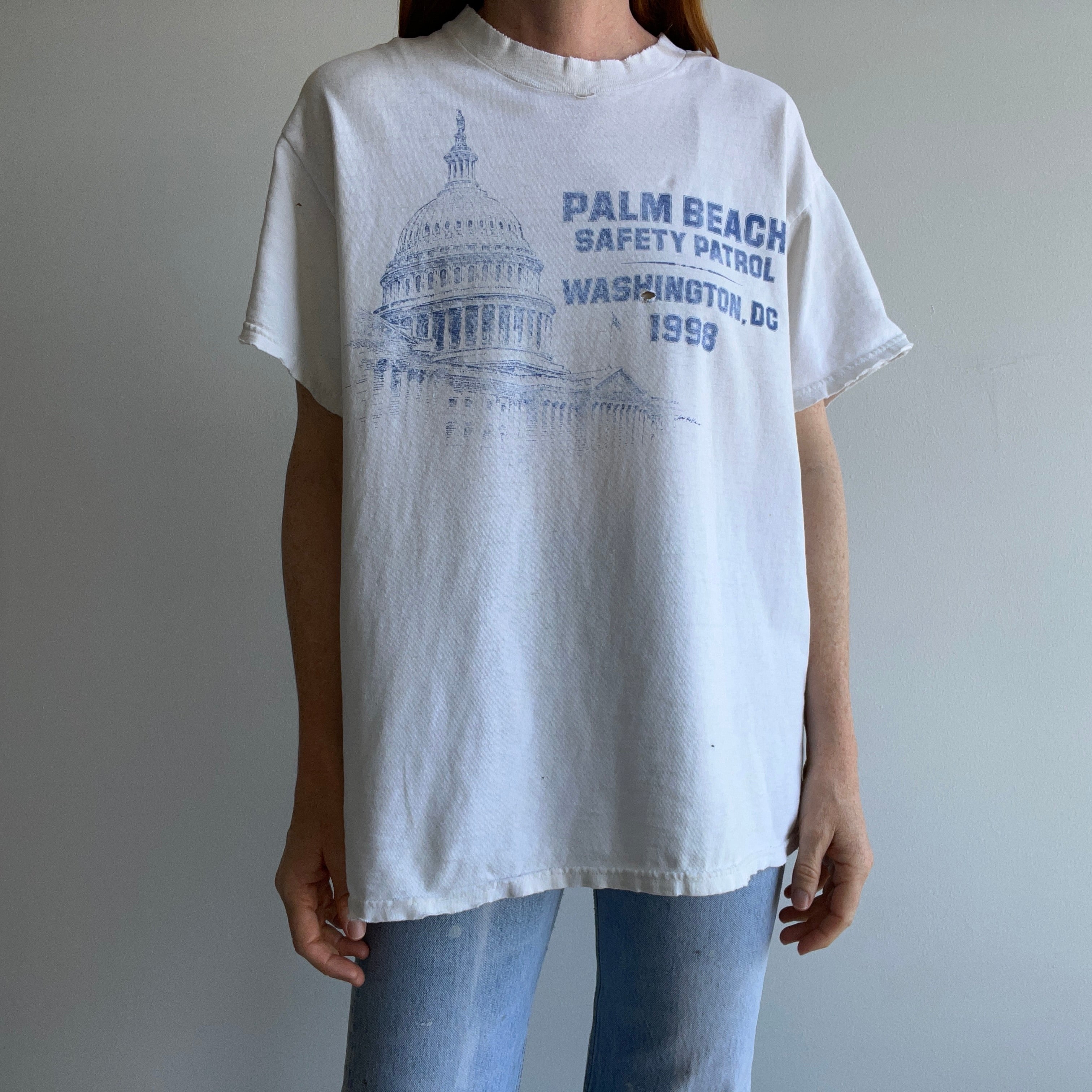 1998 Palm Beach Safety Patrol Washington DC - Tattered To The Most Delightful Level - T-Shirt