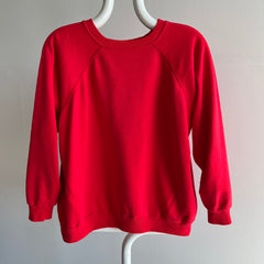 1990s Blank Bright Red Raglan by HHW