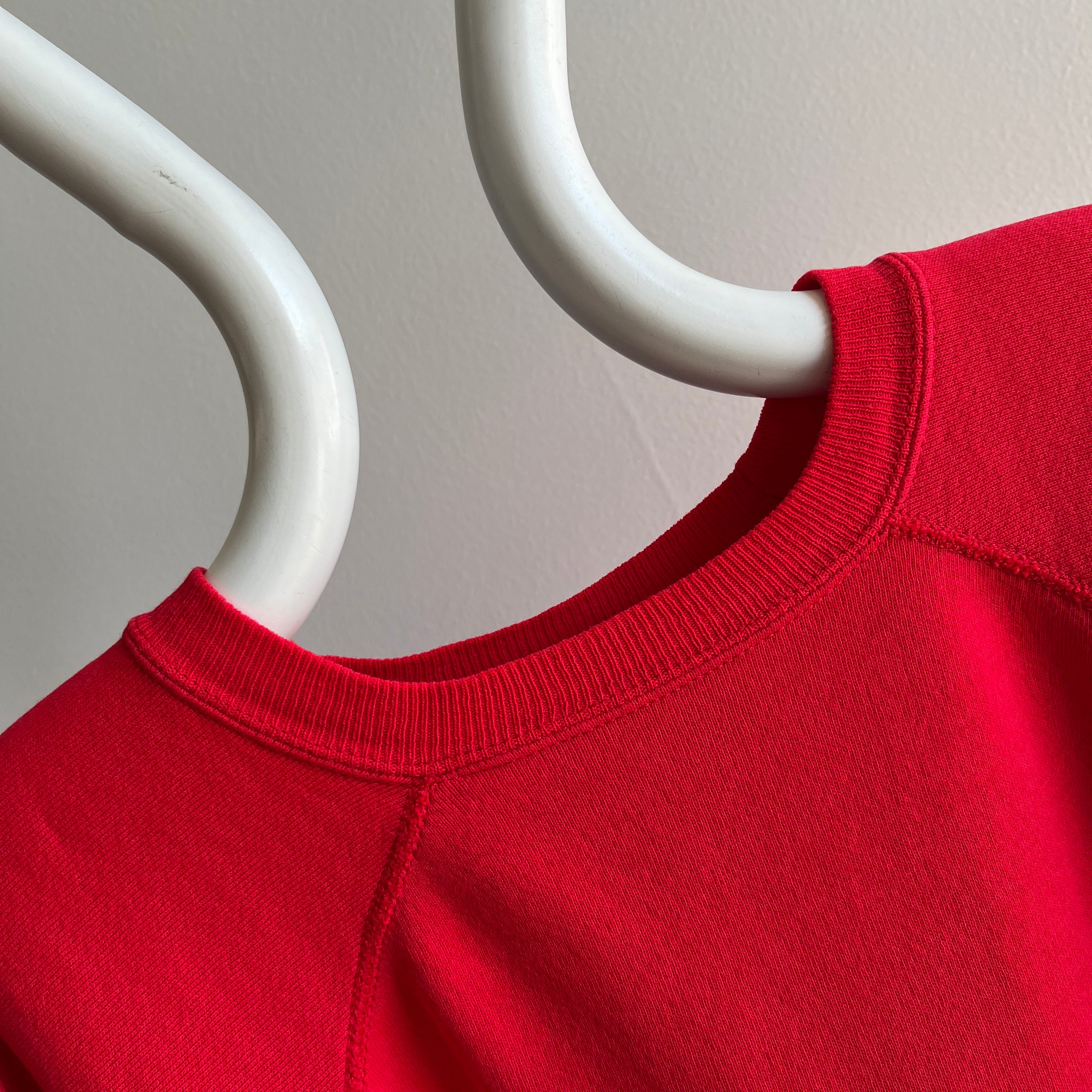 1990s Blank Bright Red Raglan by HHW