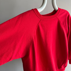 1990s Blank Bright Red Raglan by HHW