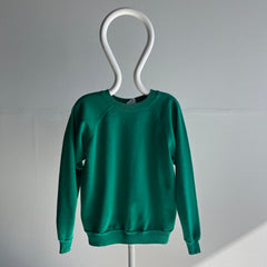 1990s Irish Spring Green Blank Raglan Sweatshirt