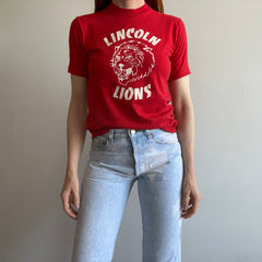 1980s Lincoln Lions Smaller School T-Shirt