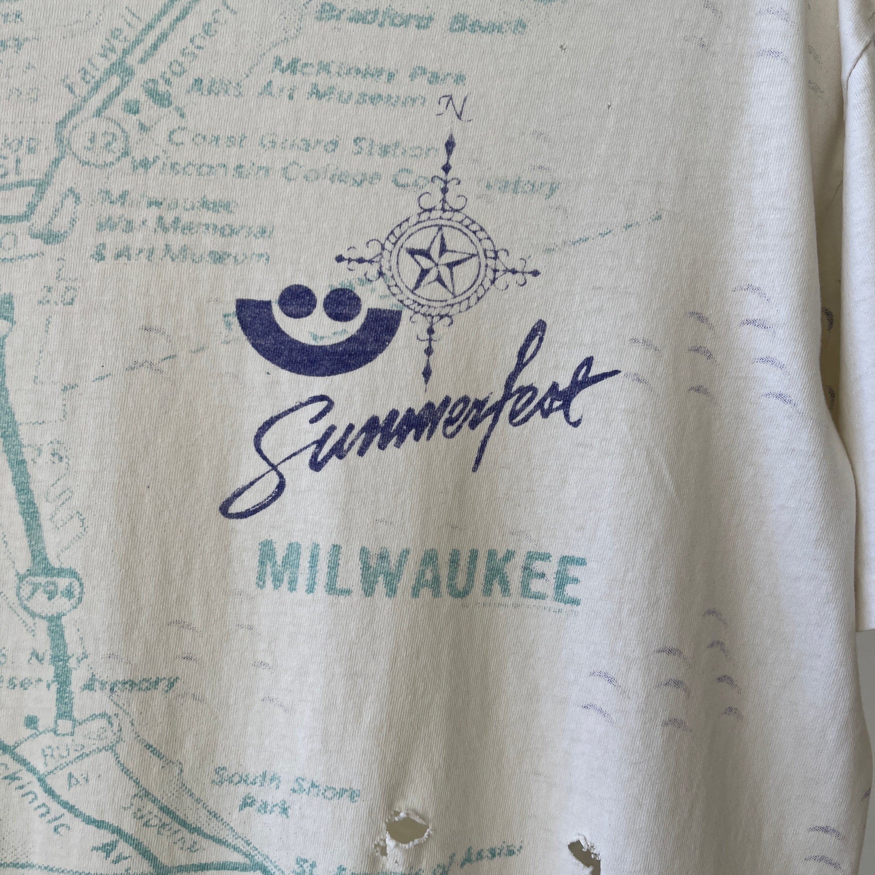 1980s Summer Fest Milwaukee All Over Print T Shirt - Thrashed