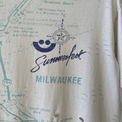1980s Summer Fest Milwaukee All Over Print T Shirt - Thrashed
