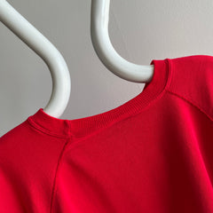 1990s Blank Bright Red Raglan by HHW