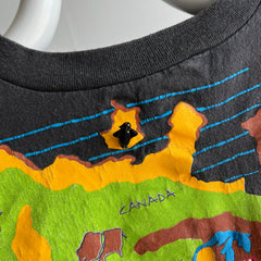 1990 OMFG Earth N Wear INCREDIBLE T_SHIRT WITH CERAMIC? Toggles - WOWOWOW